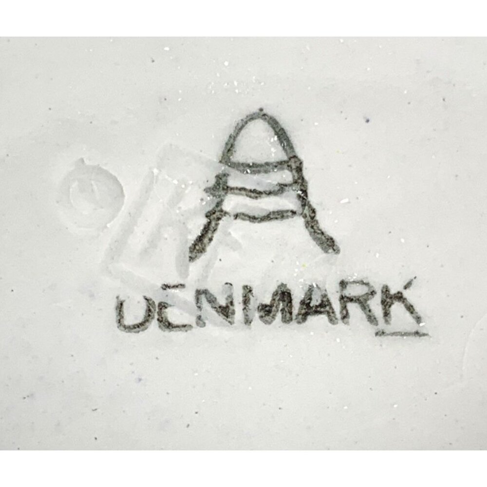 Royal Copenhagen Denmark Small Plate Kronborg Castle 3" Porcelain Vtg - Picture 4 of 4